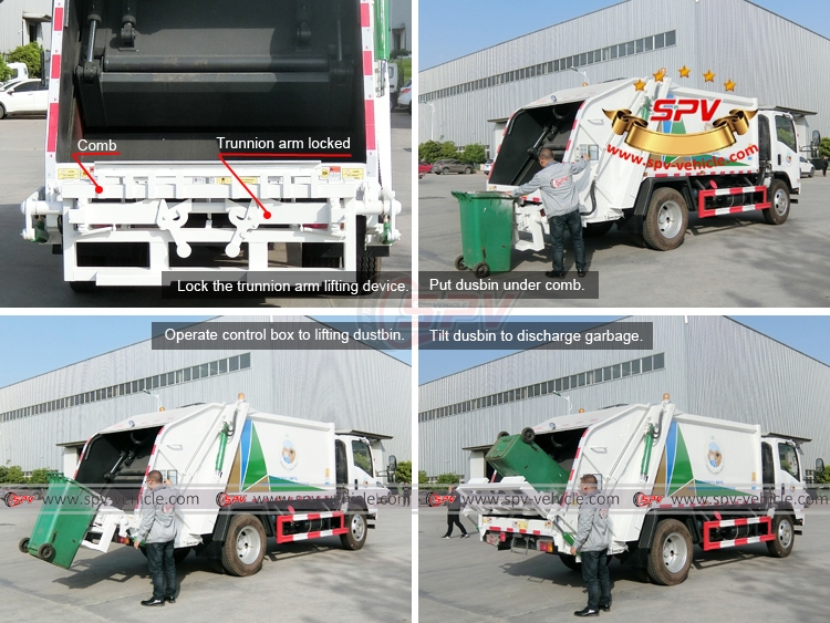 Rubbish Truck ISUZU - Comb Lifting